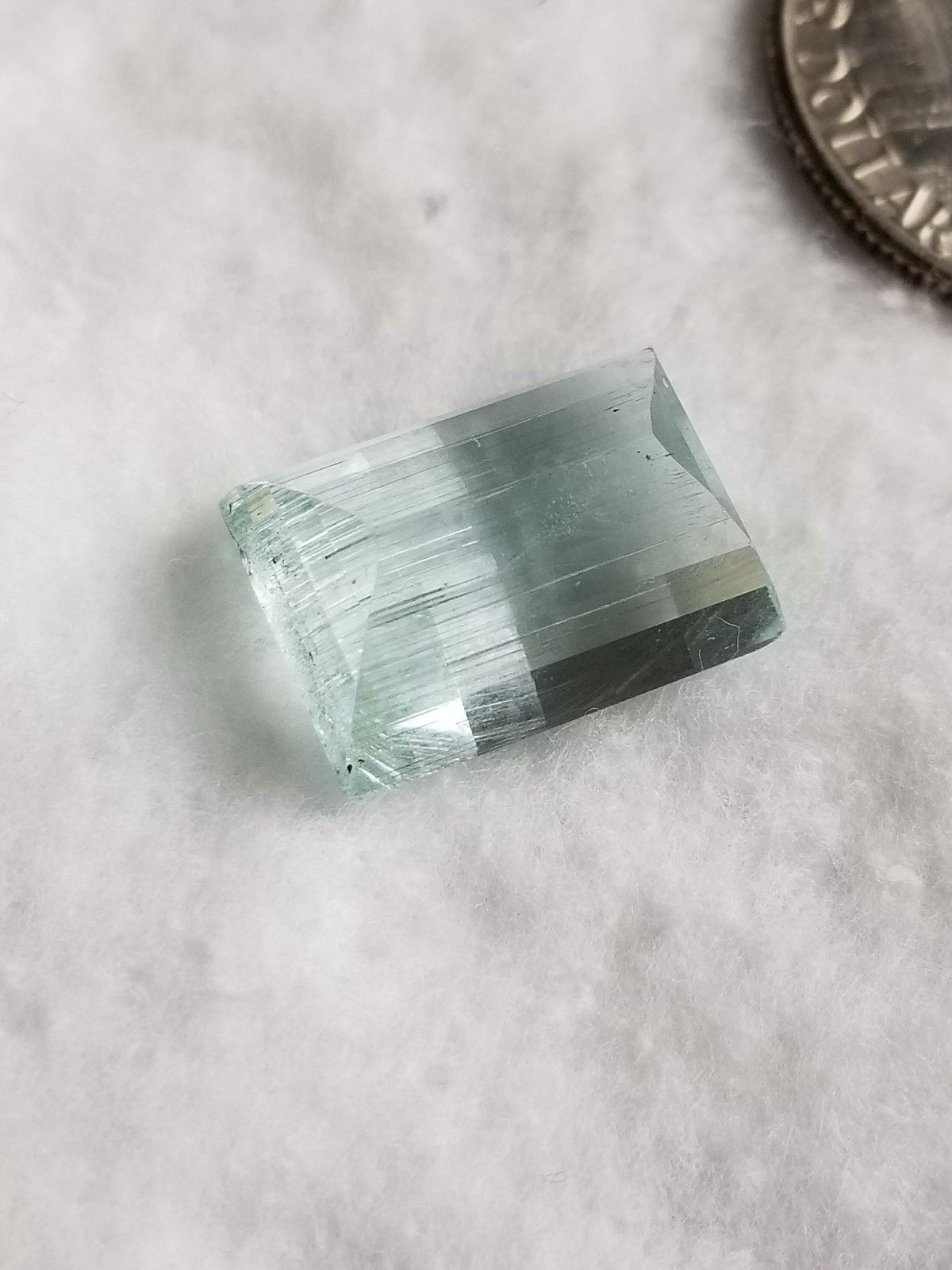 Natural Aquamarine 14.10 Ct Fancy Emerald Cut Unheated loose Gemstone