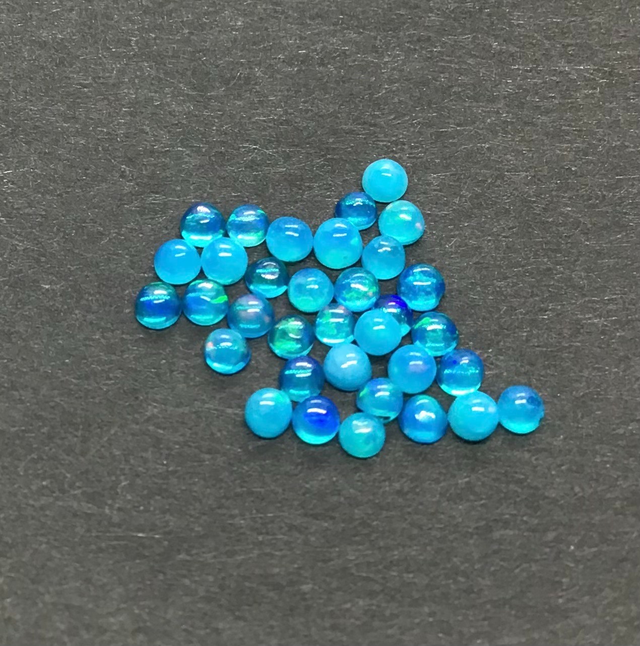 Ethiopian Opal Flat Back Natural Paraiba Fire Round AAA Loose Gemstone Jewelry