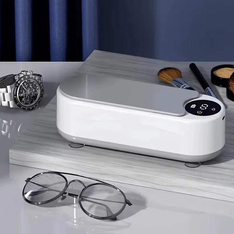 Portable 450ml Ultrasonic Cleaner Machine Jewelry Ring Glasses Brush