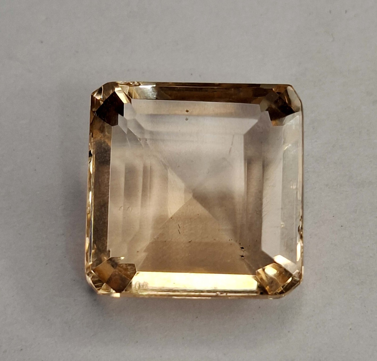 Peach Morganite Square Cut 15-17 Carat Natural Certified Loose Gemstone RK872