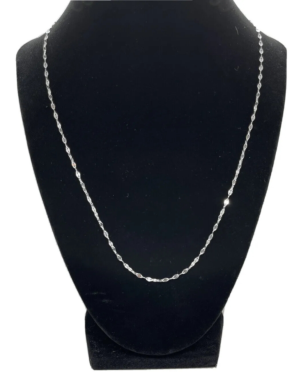 BEAUTIFUL Twisted Serpentine 30″ Chain In Sterling Silver Necklace, 3.29g