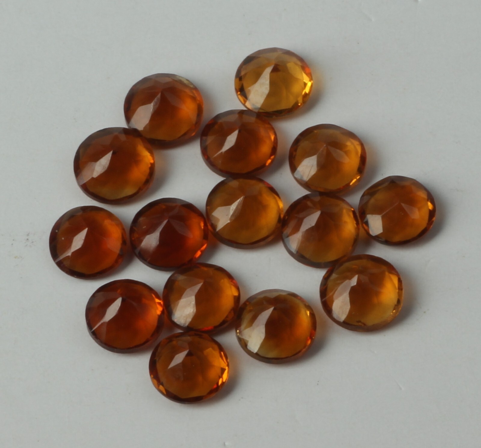 Madeira Citrine Round Cut AAA Natural Loose Gemstone For Making All Type Jewelry