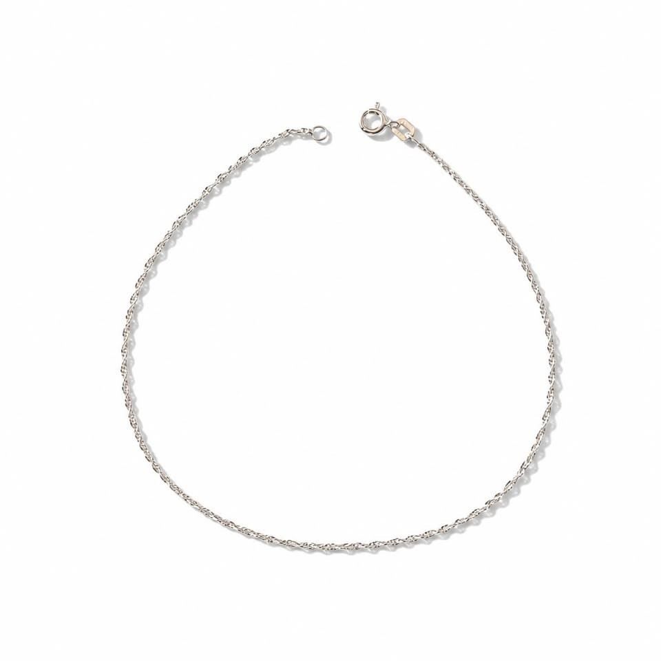 Tobillera torzal, Plata .925