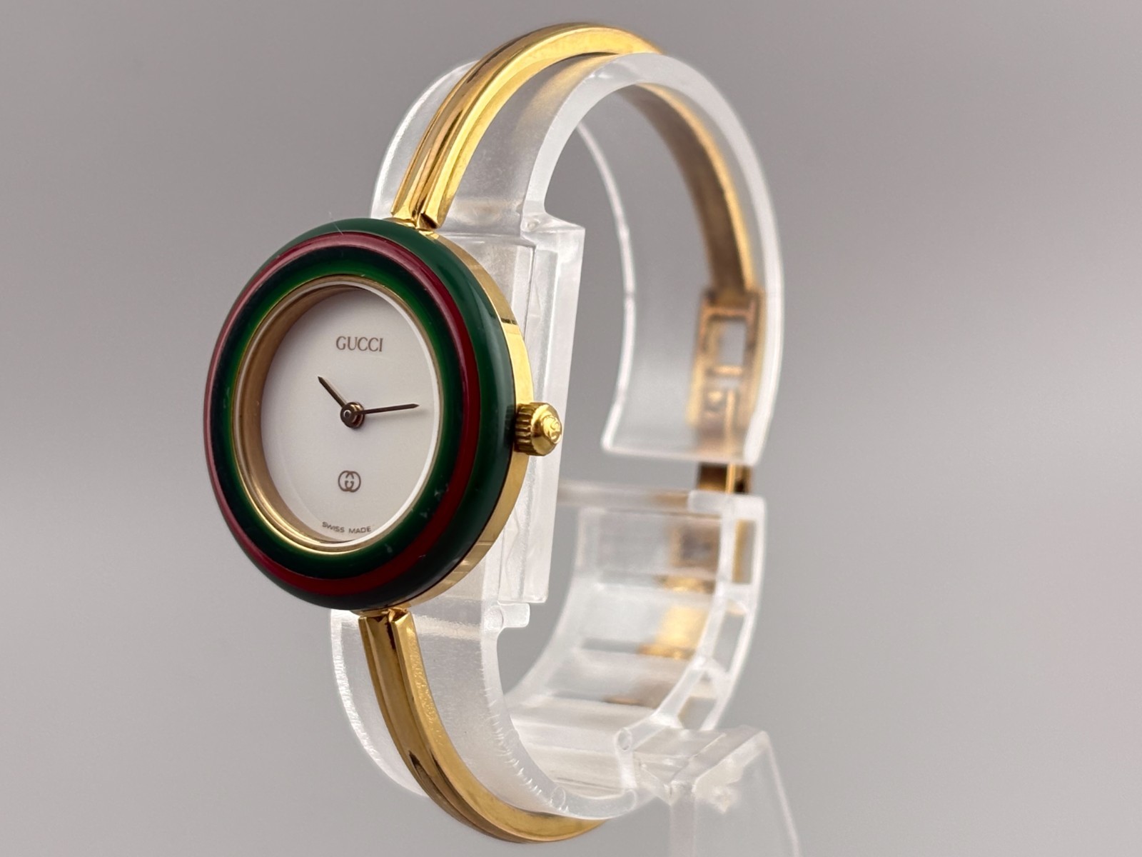 [S Size Very Good+5] Gucci Change Bezel 11/12.2 Women Watch Gold White 12 Colors