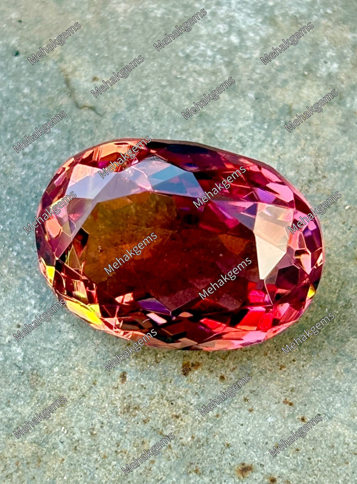 32 Ct Color Changing Zultanite Oval Gemstone, Large Rare Diaspore, Multicolor