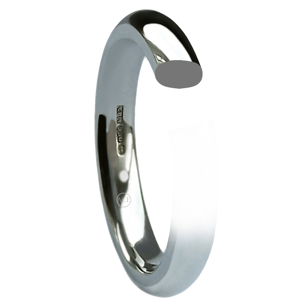 950 Platinum Wedding Bands Court Comfort Extra Heavy 2mm 3mm 4mm 5mm 6mm UK HM