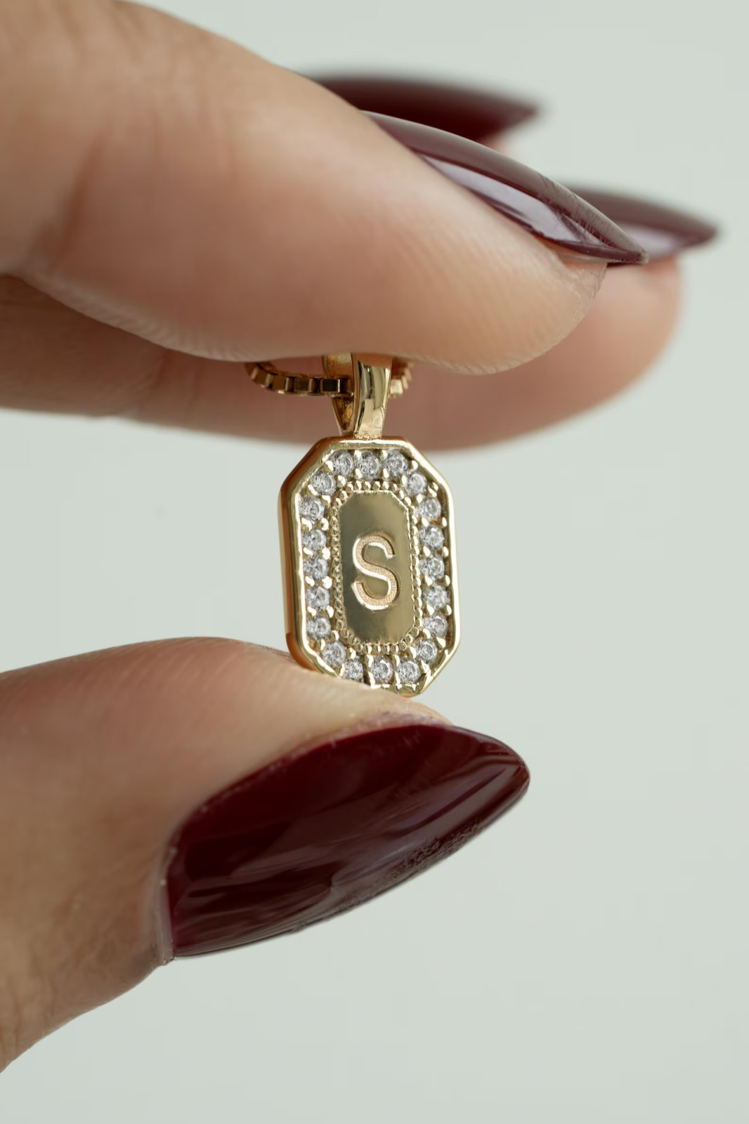 1.60 ct Round Cut Simulated Diamond Customized Pendant 14k Yellow Gold Plated