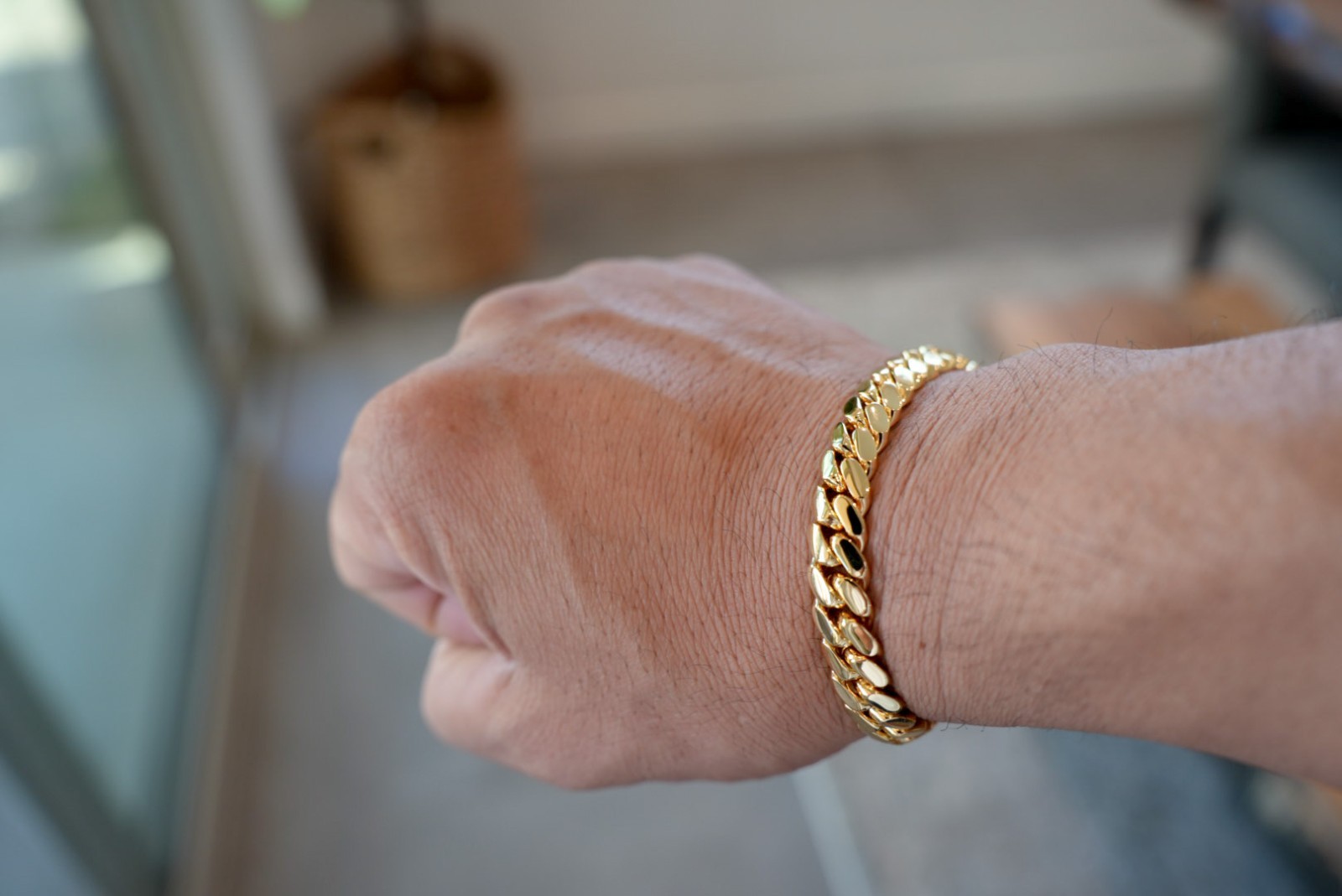14K Yellow Gold 5x Plated | Miami Cuban | Bracelet | Solid | 7 inches | 12 mm