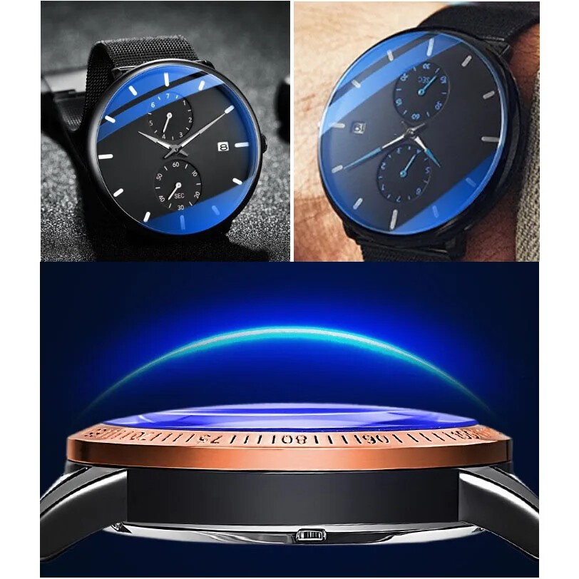1.5mm Double Dome Blue AR Coating Sapphire Watch Crystal 30mm-38.5mm Watch Glass
