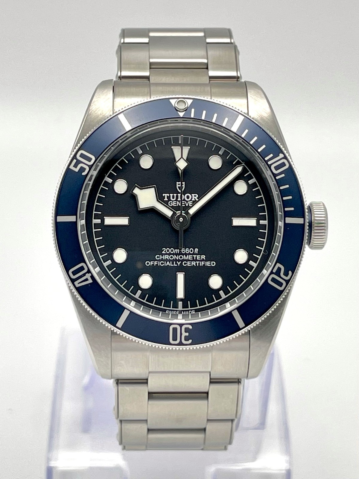 Tudor Heritage Black Bay 41mm 79230B Automatic Black Dial Blue Bezel Papers