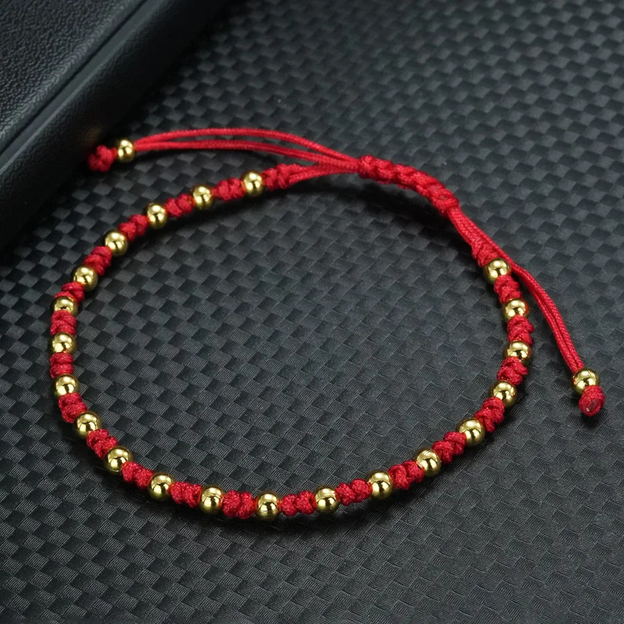 Red String Bracelet Handmade Braided Adjustable Friendship Knot Jewelry