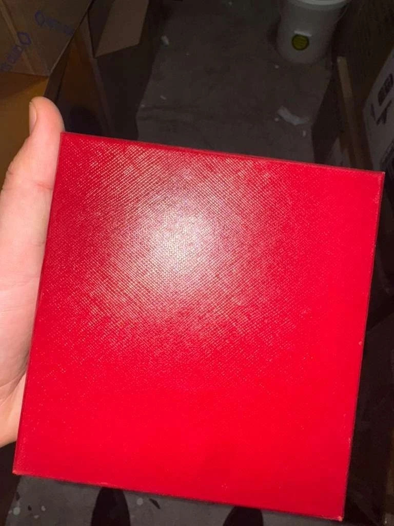 Cartier Red Bracelet Empty Jewelry Box Set with Certificate & Outer Box