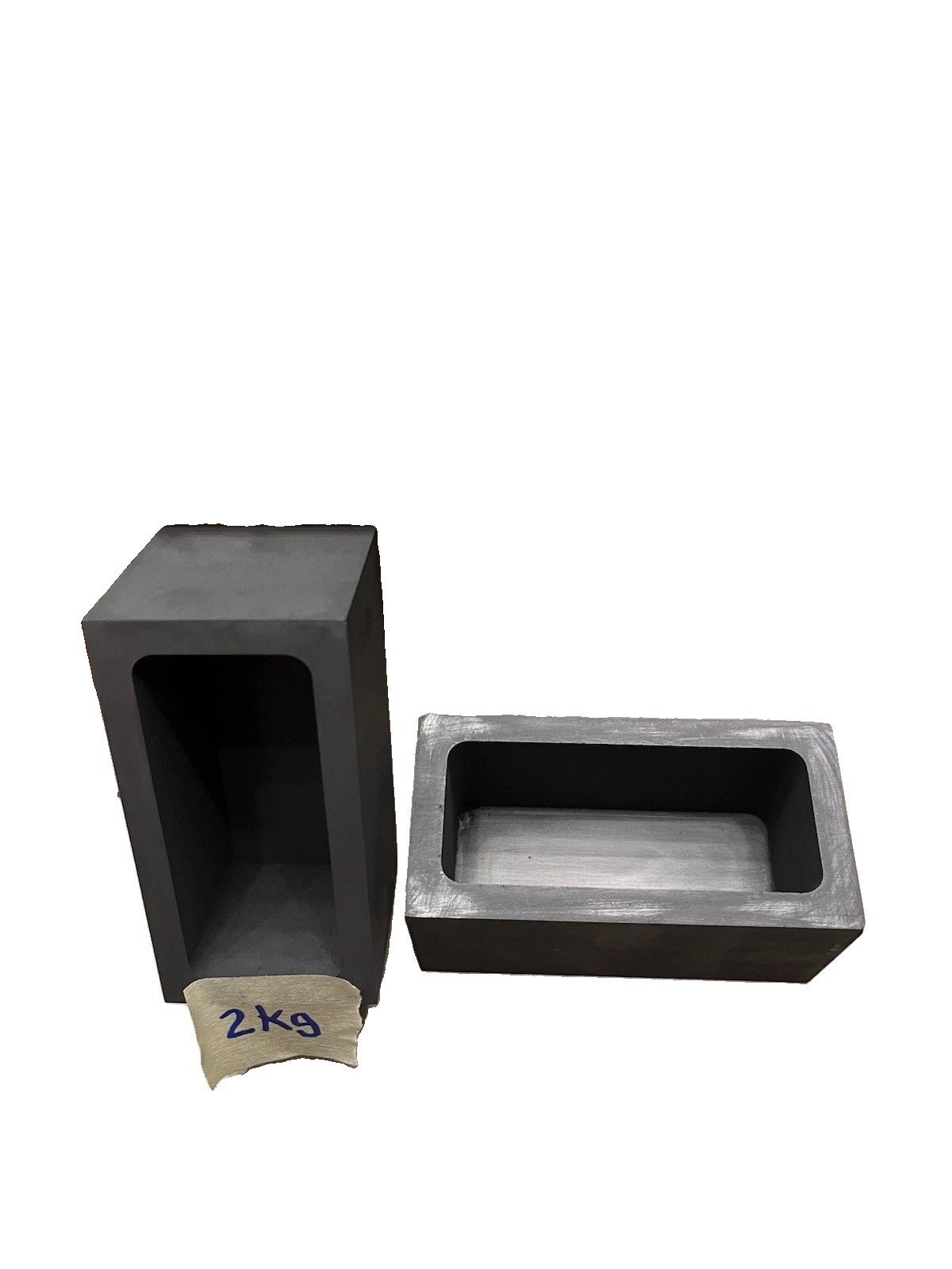 2kg Gold Capacity Graphite Mold Ingot Bullion for Gold & Metal Casting SHORT