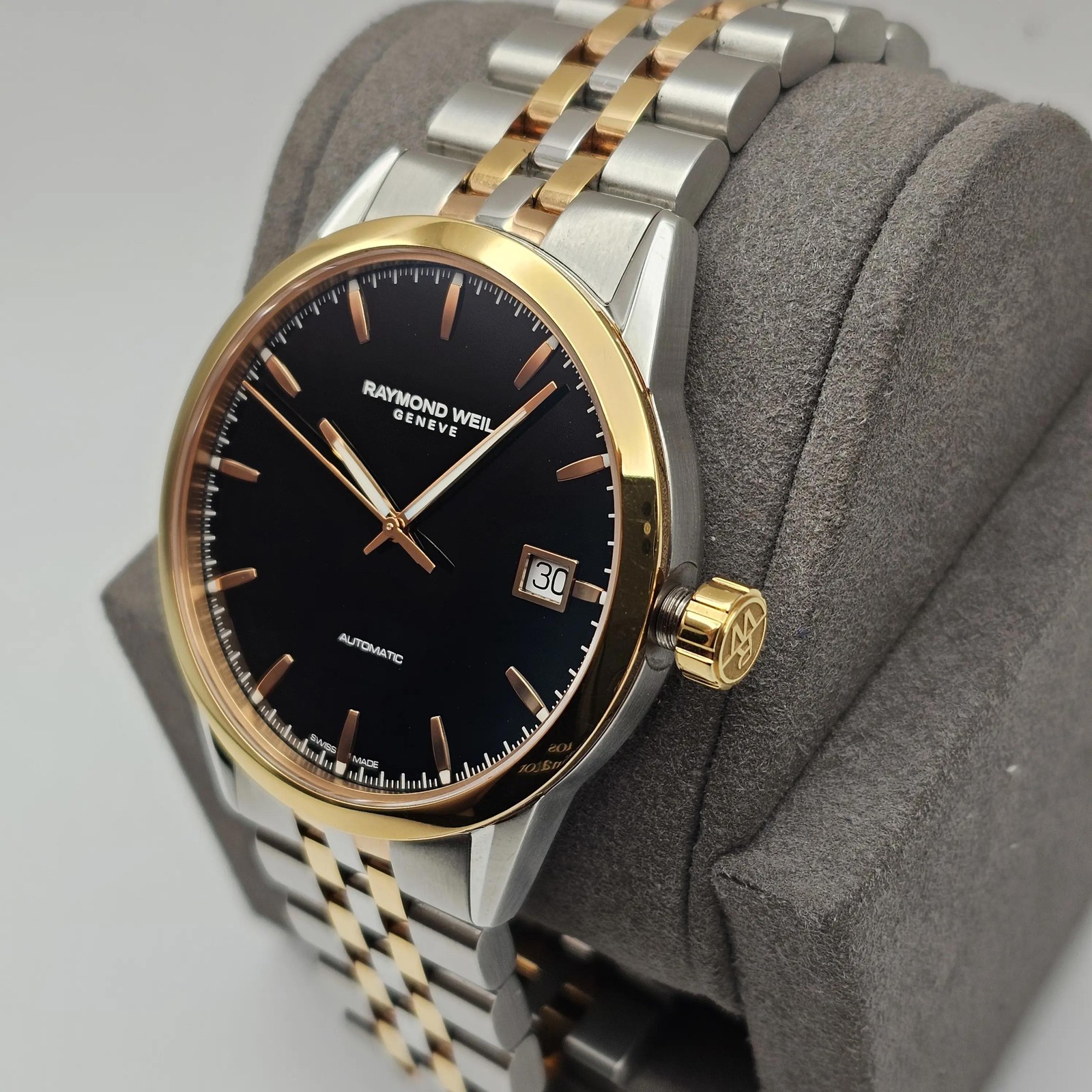 Raymond Weil Freelancer Steel Black Dial Automatic Mens Watch 2740-SP5-20011