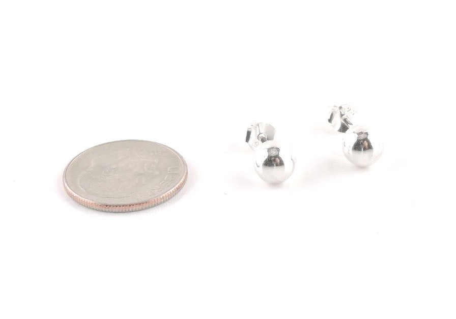 Sterling Silver 2 mm thru 12 mm Ball Stud Earrings – Pairs – Multi Packs – Free