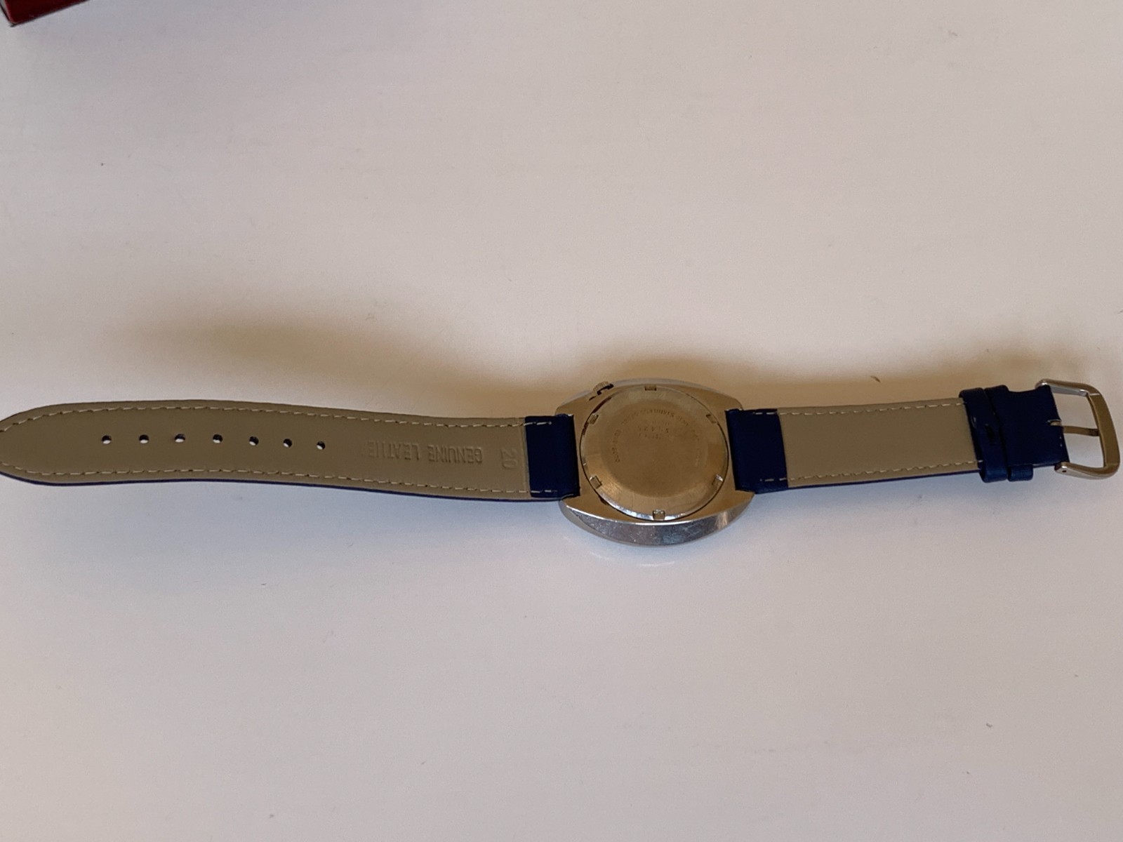 Vintage Seiko 5 Sports 6319-8070 Watch 1970s Blue Dial UFO Automatic 41mm Jumbo