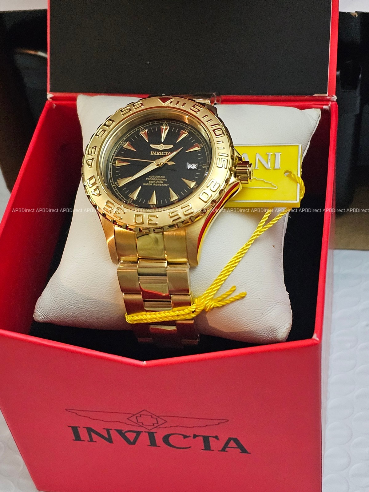 Invicta – Ocean Ghost Automatic – Gold Plated – Exhibition Caseback – mens watch