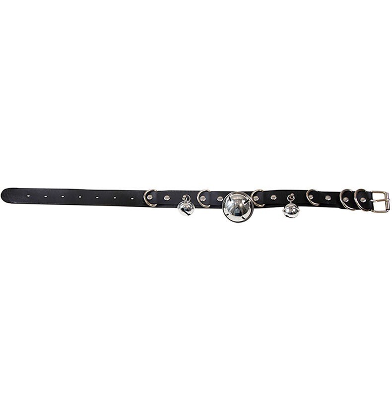 Bell Choker Punk collar Necklace Bondage Gothic Jewellery OPTIONAL CHAIN