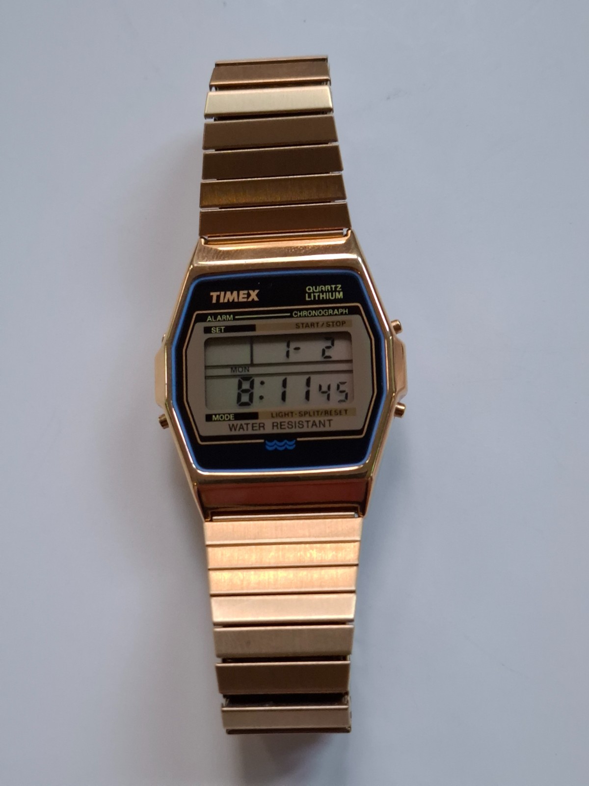 Vintage Timex Lithium Digital Watch Alarm Chronograph NEVER USED NEW BATTERY