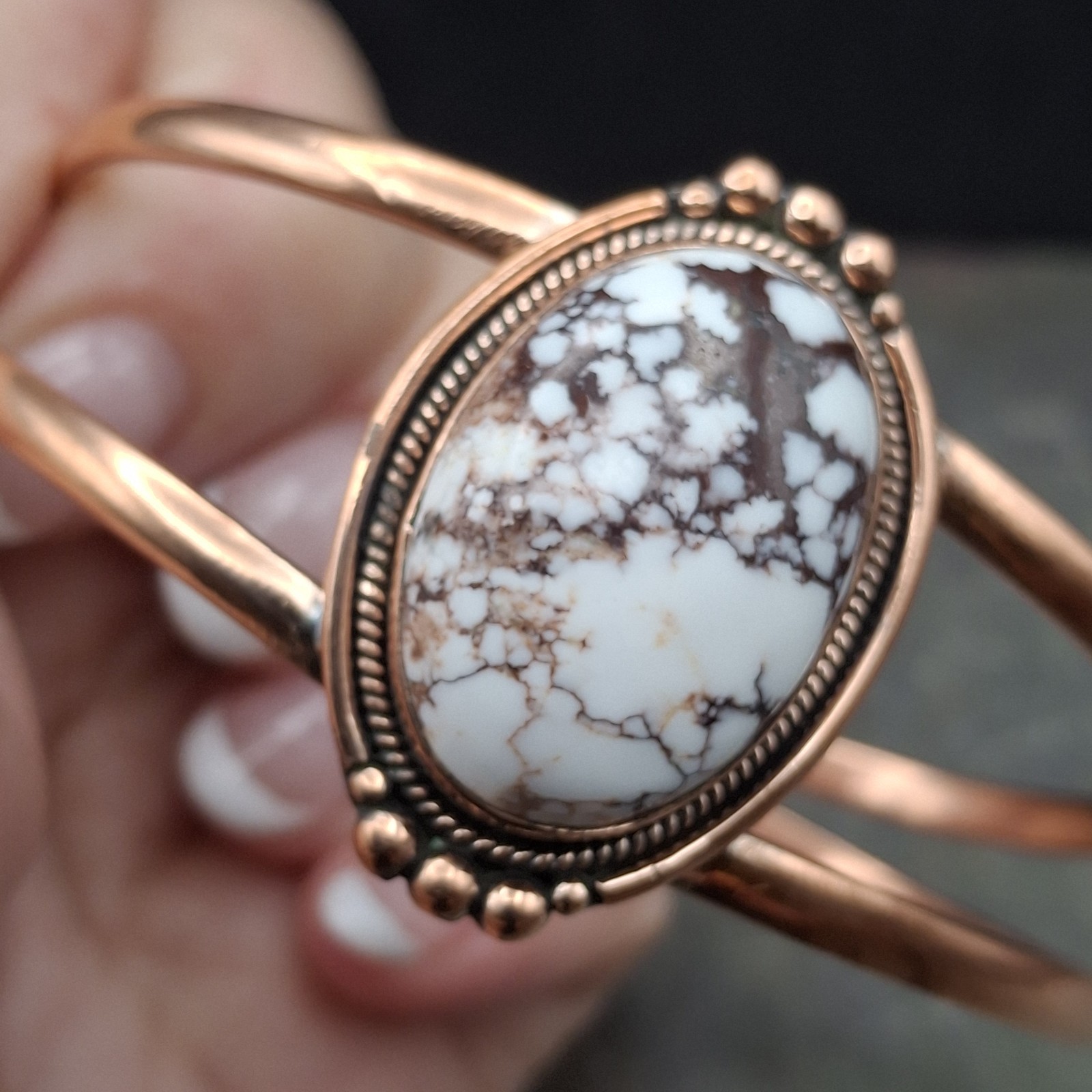 Wild Horse Solid Copper Cuff Bracelet Cowgirl Southwestern Native Style 6-7.5