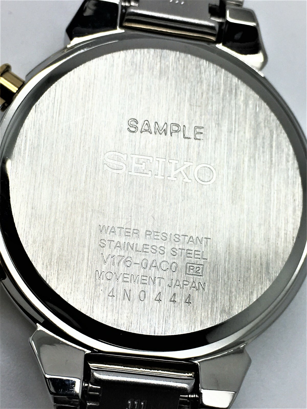 SEIKO LADIES V176-0AC0 “NOT-WORKING” 24 DIAMOND SOLAR CHRONOGRAPH WATCH SSC866