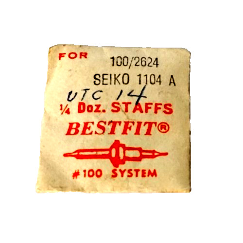 Seiko 11A 104A 1120A 1140A 1144A Balance Staff watch part 100/2624 315110 2-PACK
