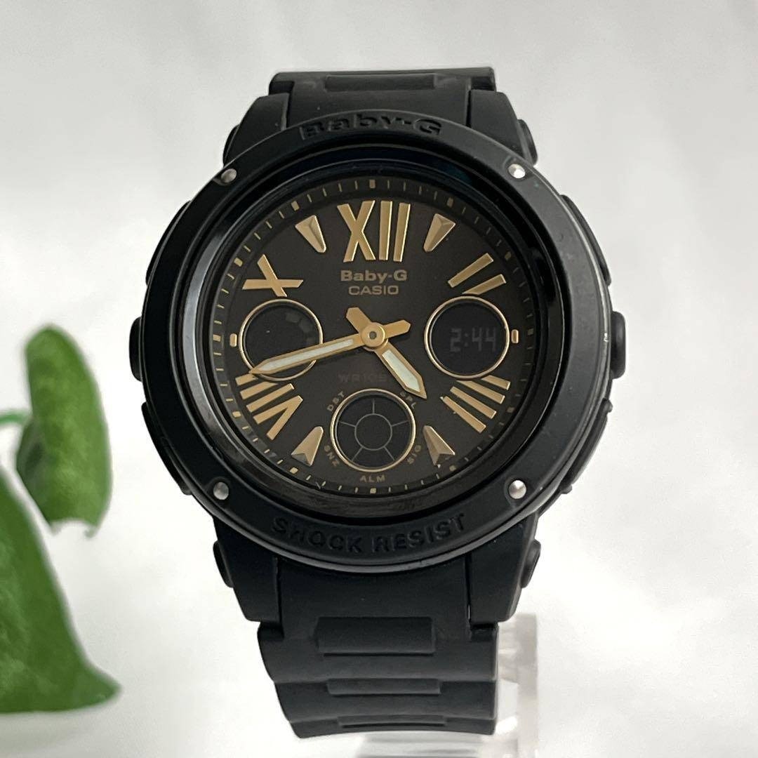 Baby G CASIO Watch Ana Digi Black Dial Black BGA 153