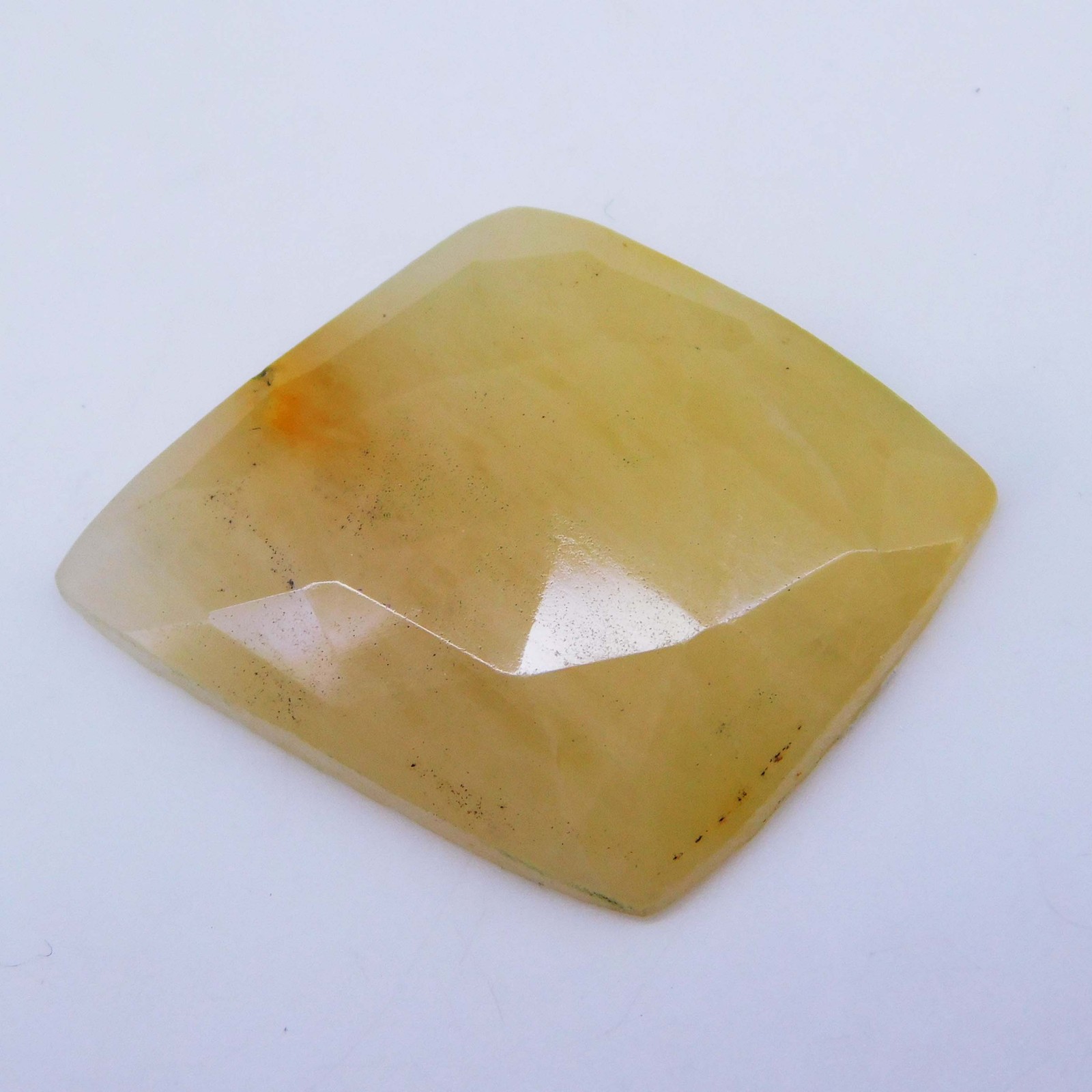 21.25 Ct Natural Yellow Sapphire Rose Cut Certified Amazing Gemstone