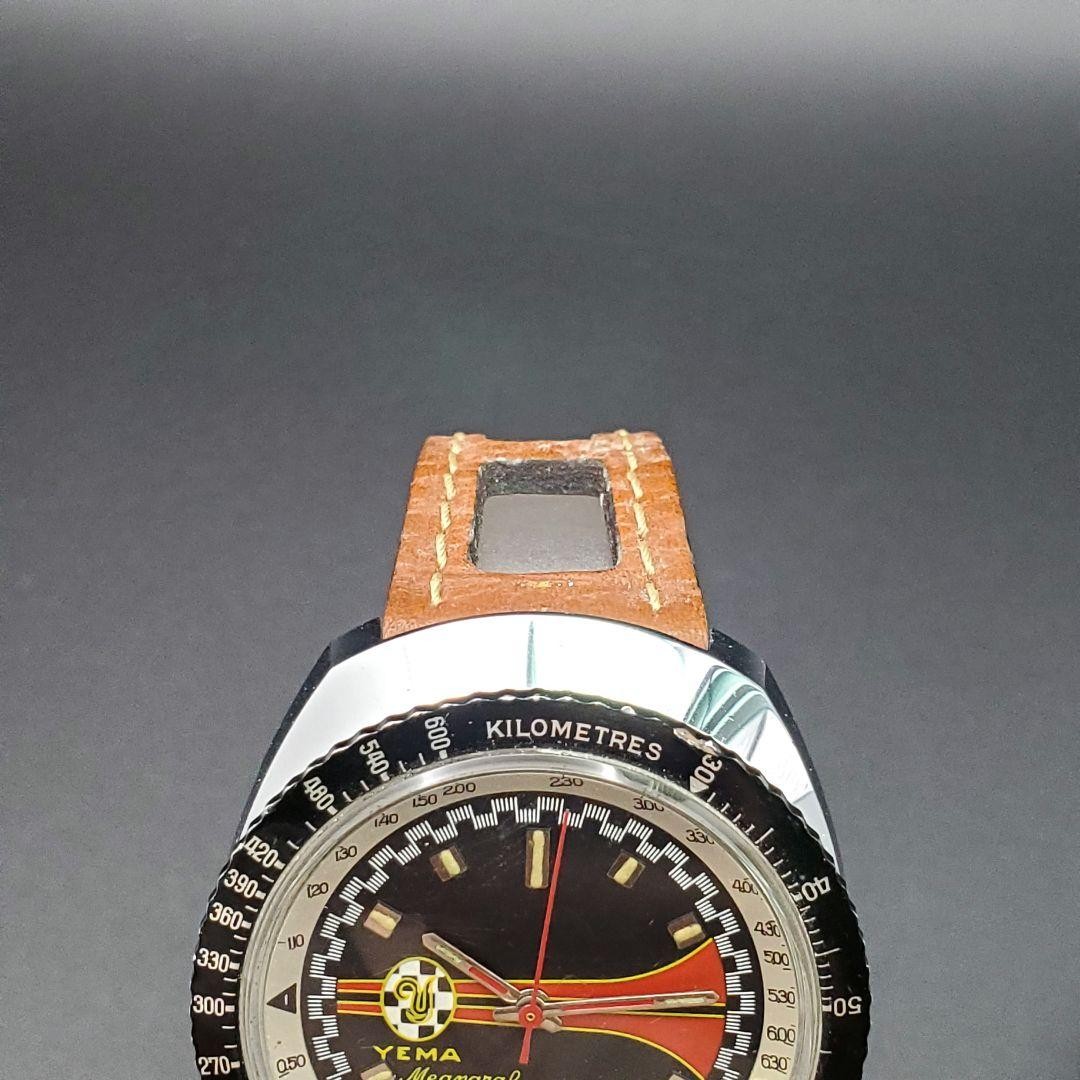YEMA 1970 Meangraf Wristwatch Watch Automatic Tachymeter Retro Rare No Box r#