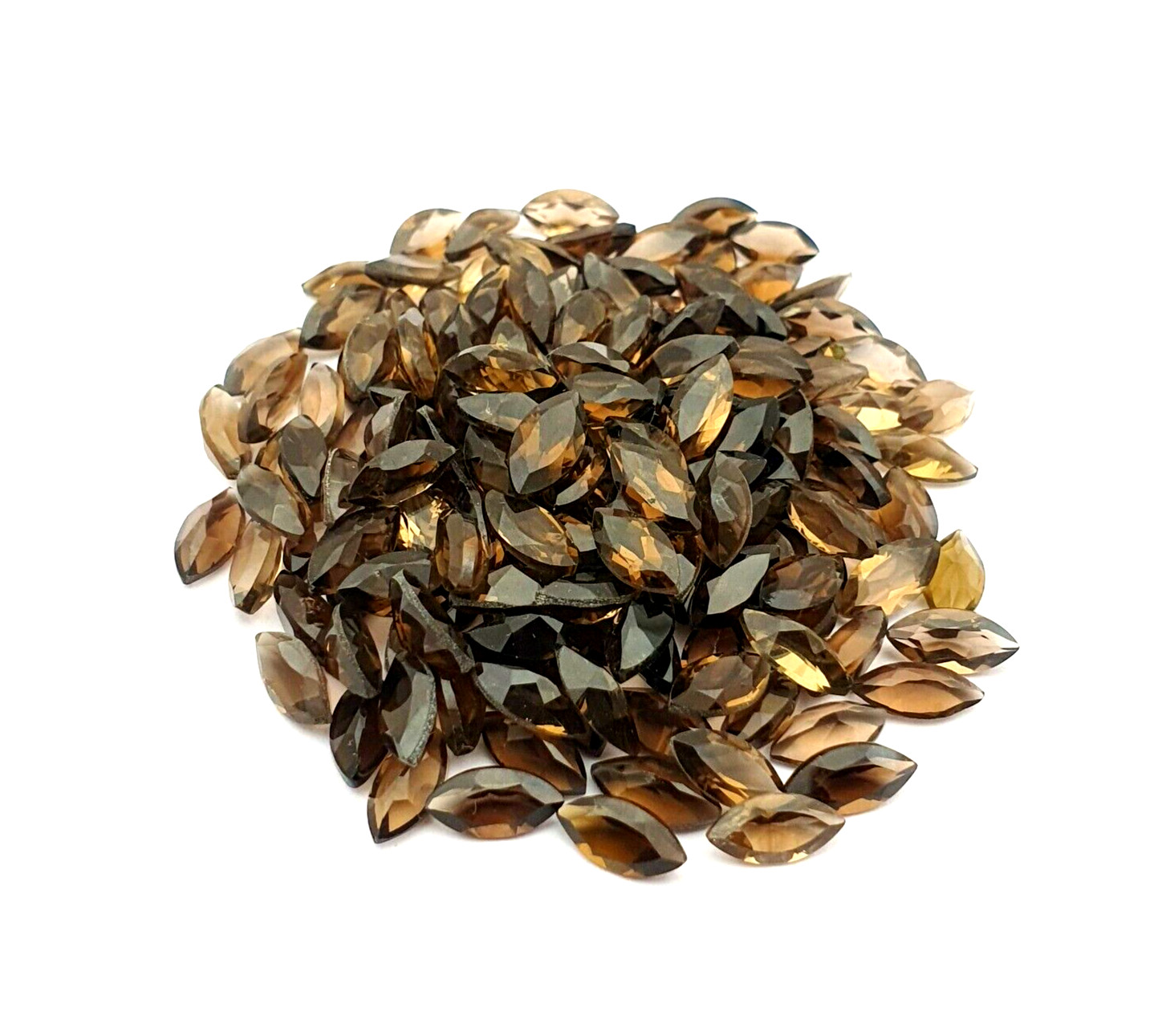 Natural Smoky Quartz Marquise Cut Loose Gemstone Lot 98 Pcs 4×8 MM 50 CT