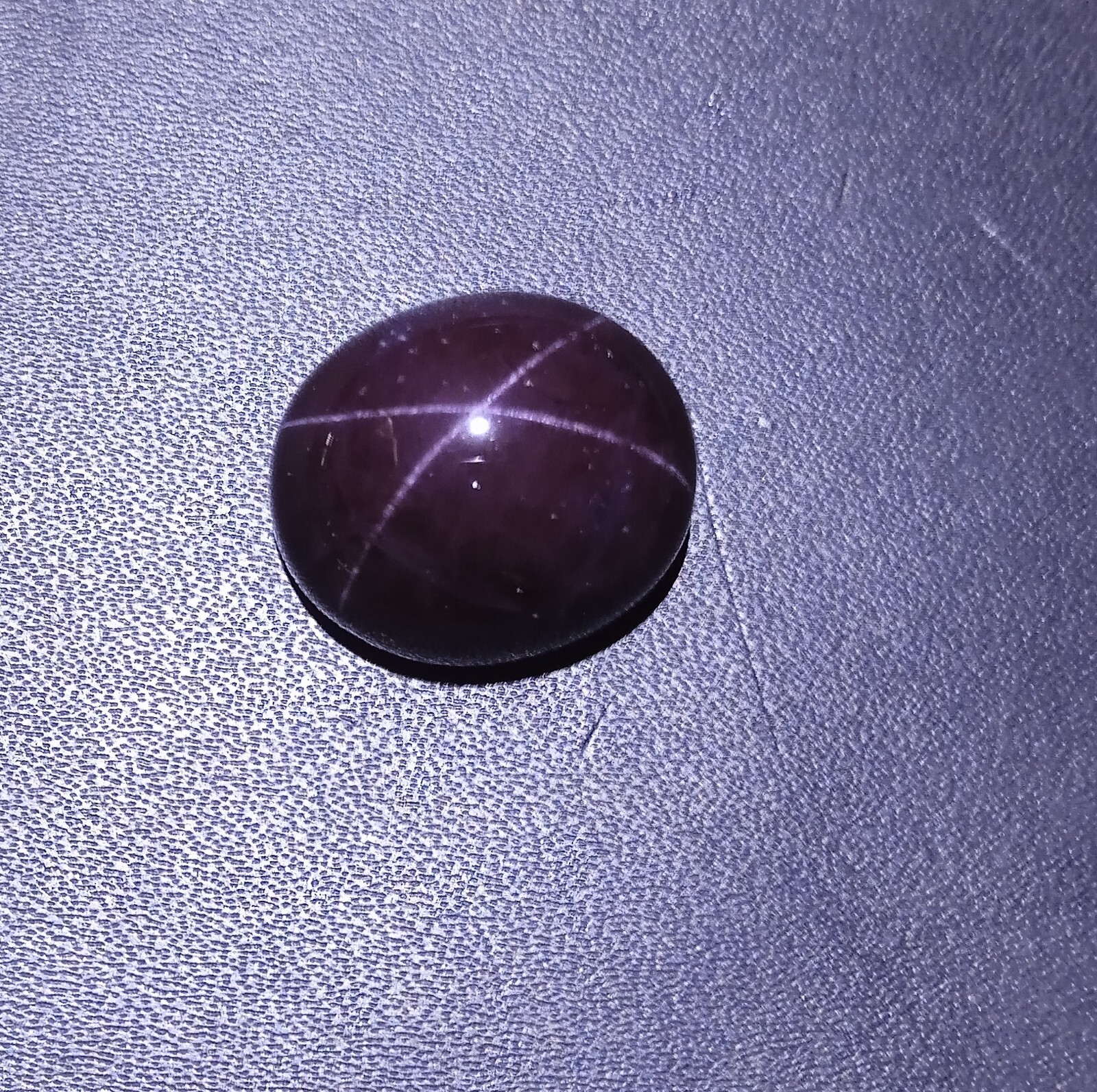 39 Carat Natural 4-Ray Star Purple Red Color Garnet Star Oval Cabochon Gemstone