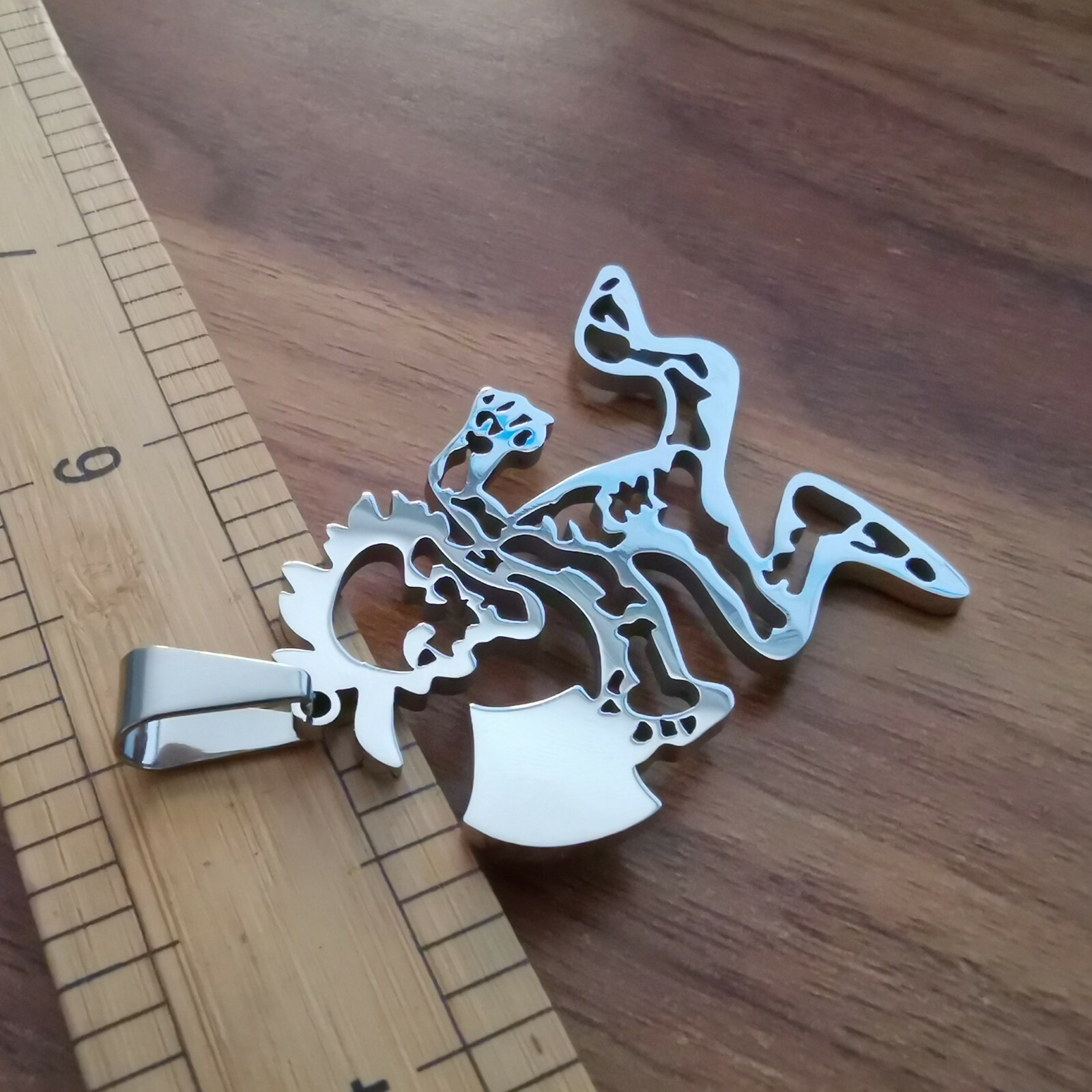Insane Clown Posse TWIZTID hatchetman skeleton charm JUGGALO ICP 30″ necklace