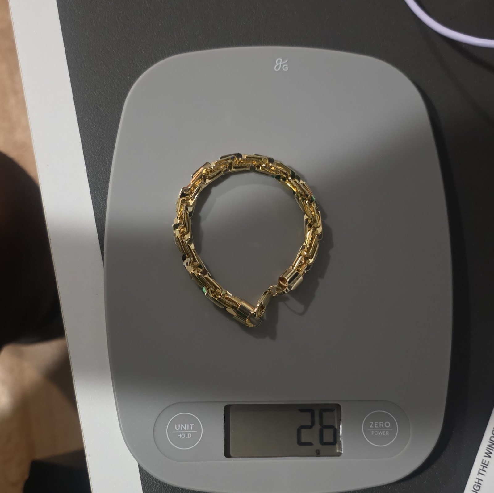 14K Yellow Gold Filled Milano Bracelet Lobster Clasp, 8 in, Italy