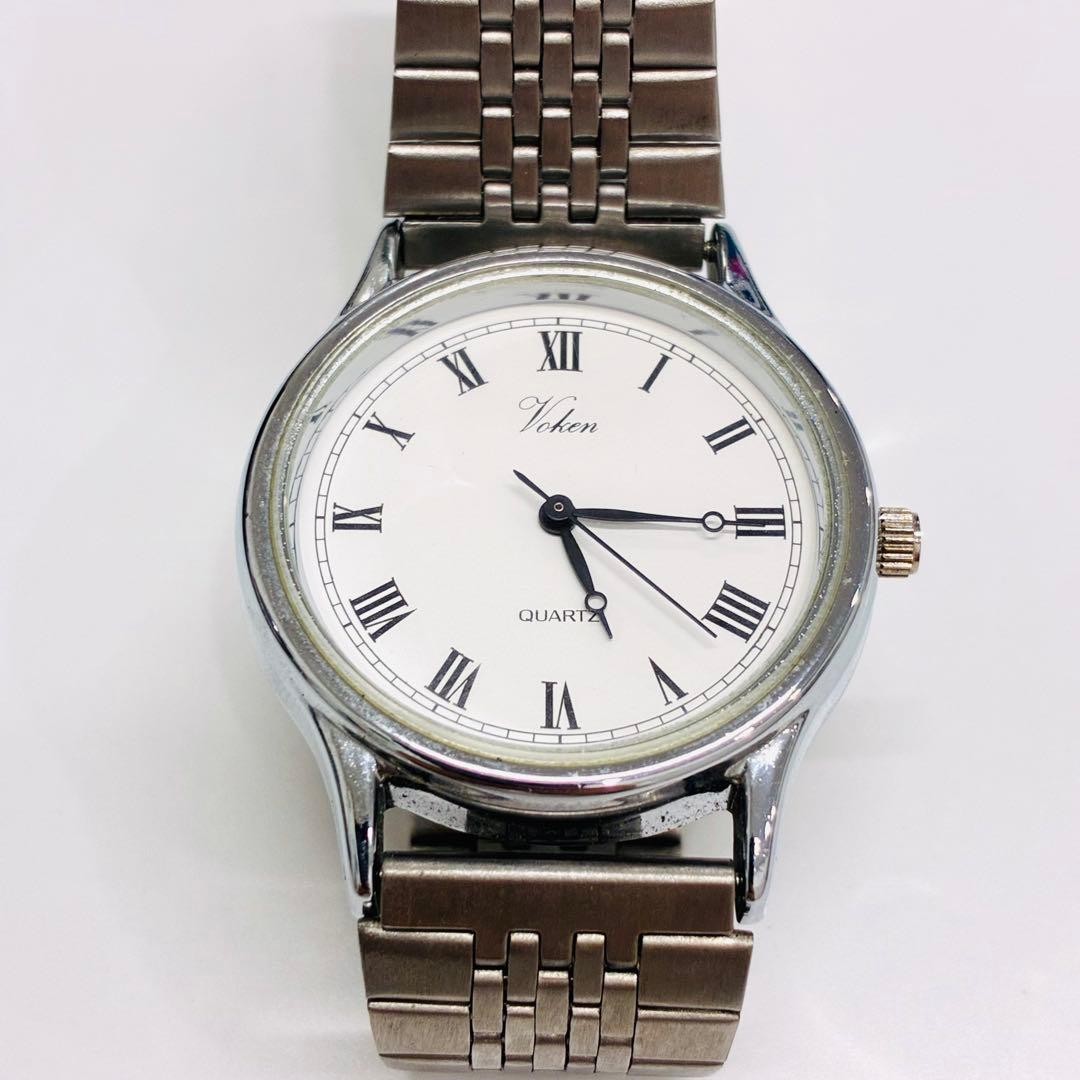 Working condition CITIZEN (Q&Q) Quartz Analog Watch, Sil 【Direct from japan】