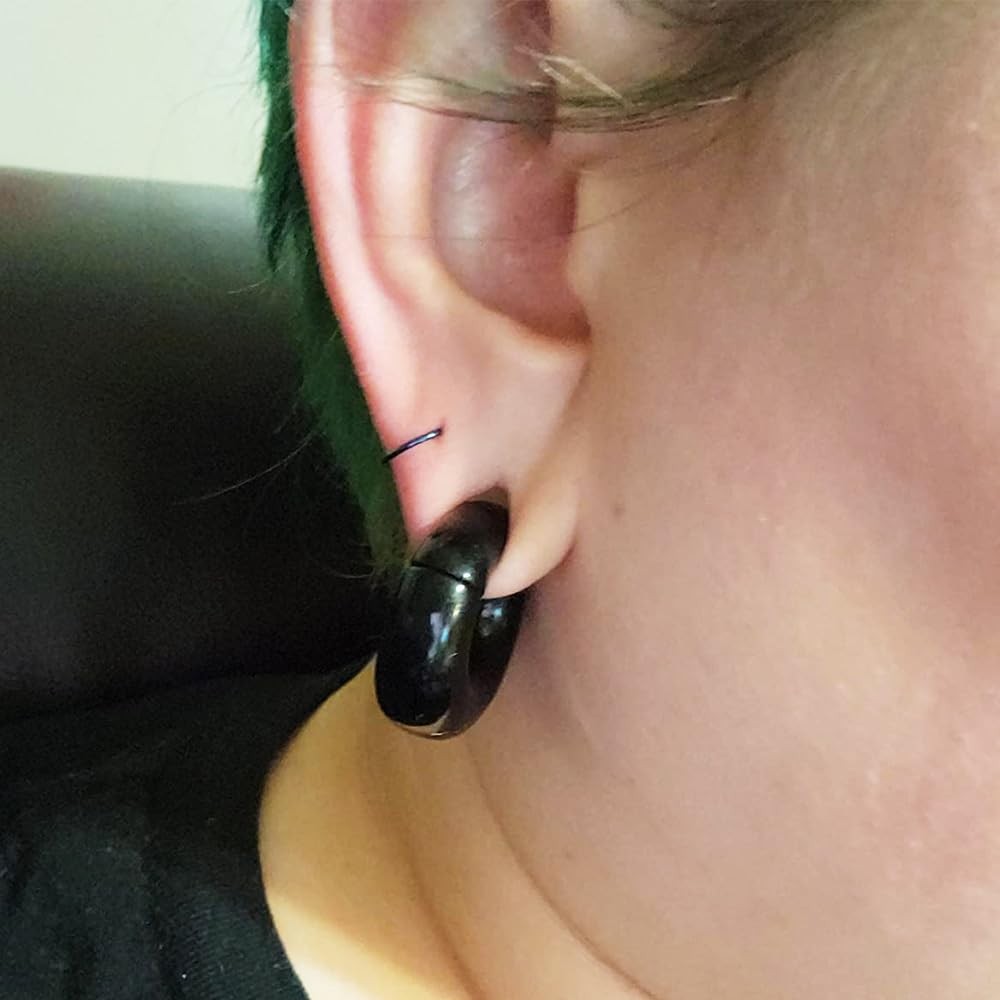 0 gauge earrings Ear Weights for Stretched Ears, Size 0 Gauges Hoop Earrings …