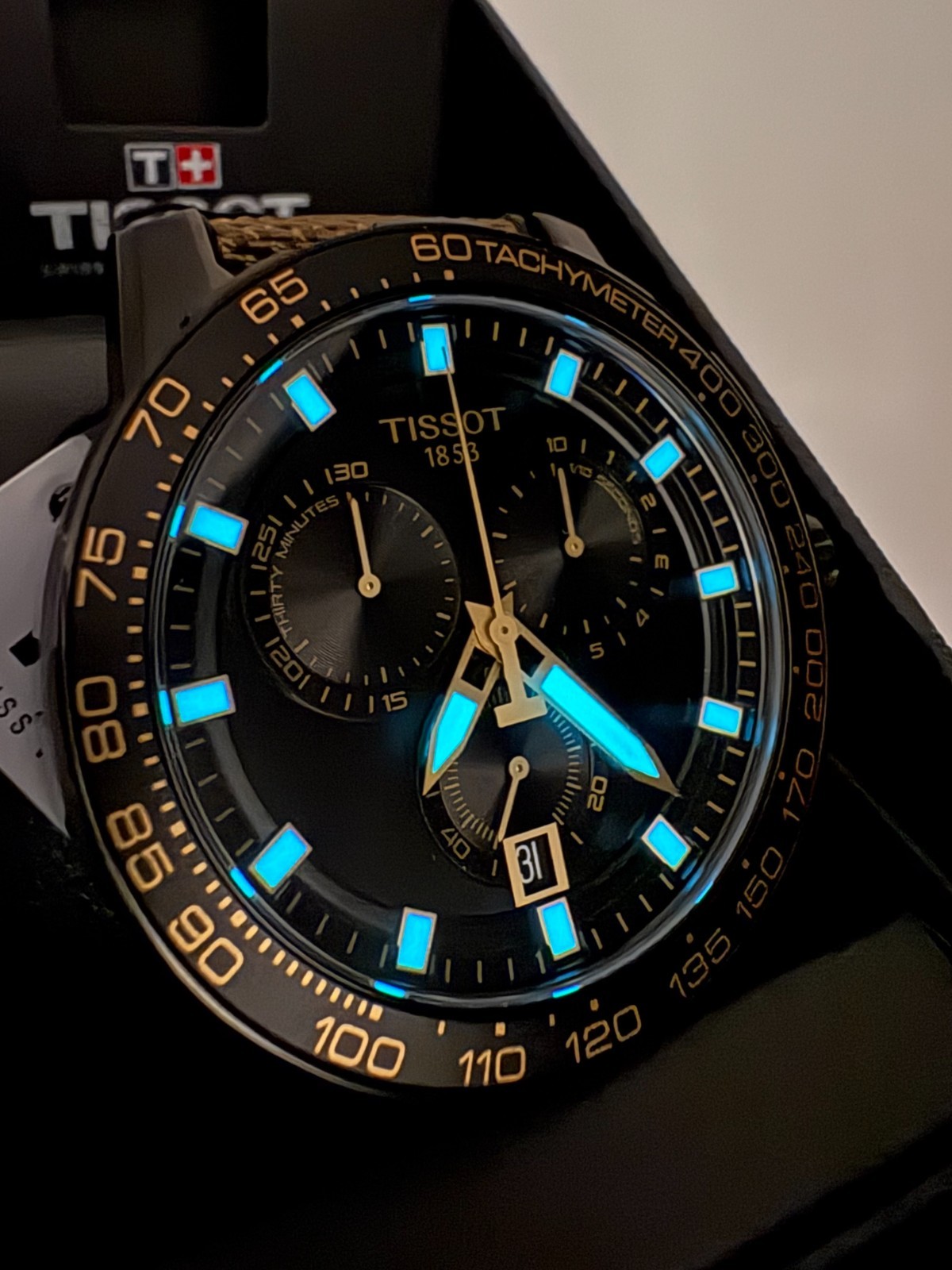 TISSOT Supersport T125.617.37.051.01 Chrono Black Dial Men’s Watch 45.5mm