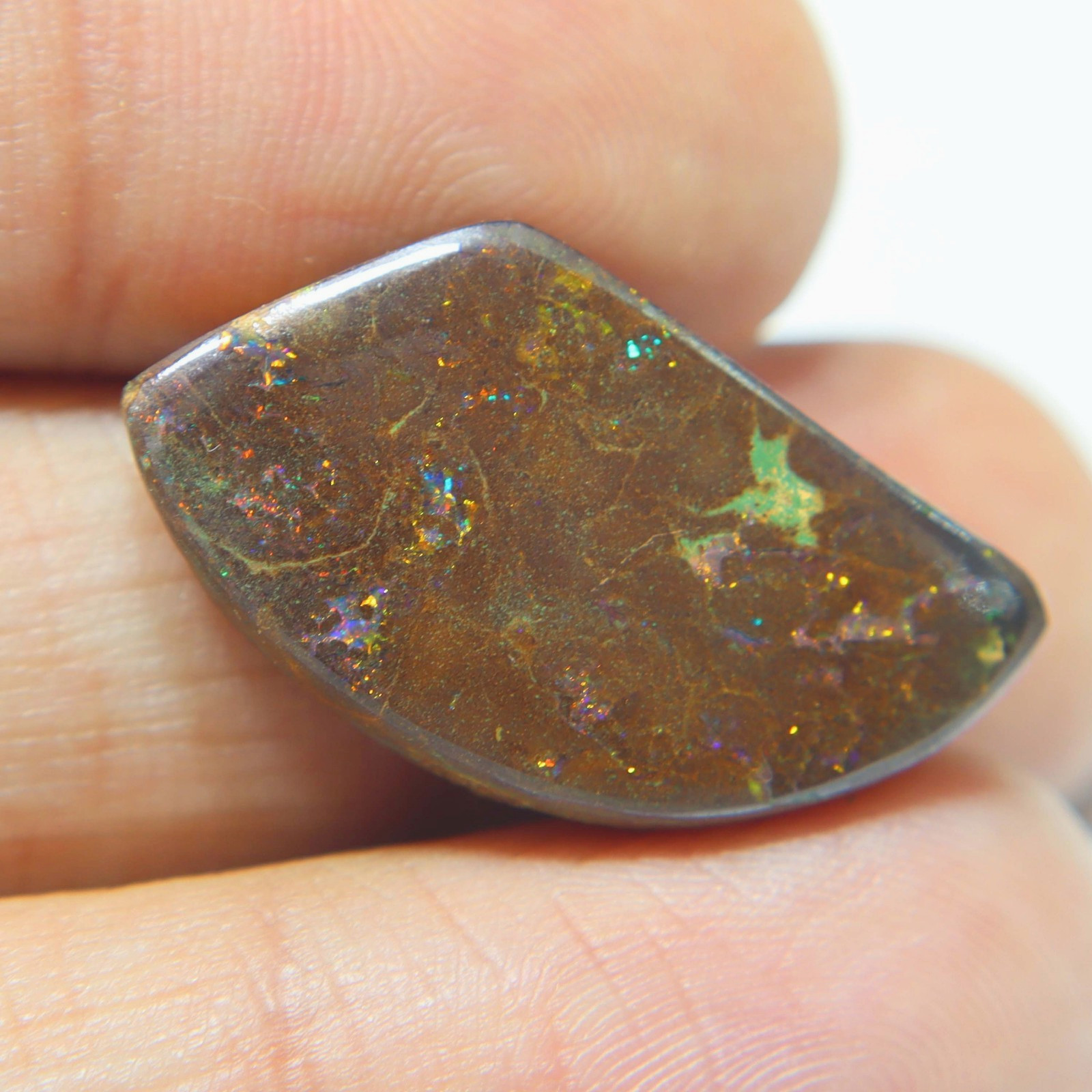 18.00 Carat Natural Australian Koroit Boulder Opal Loose Gemstones 28x15x4mm