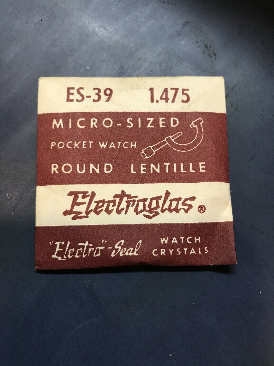 Electro-Seal ES-39 Pocket Watch Crystal 37.4mm (1.475“) – New