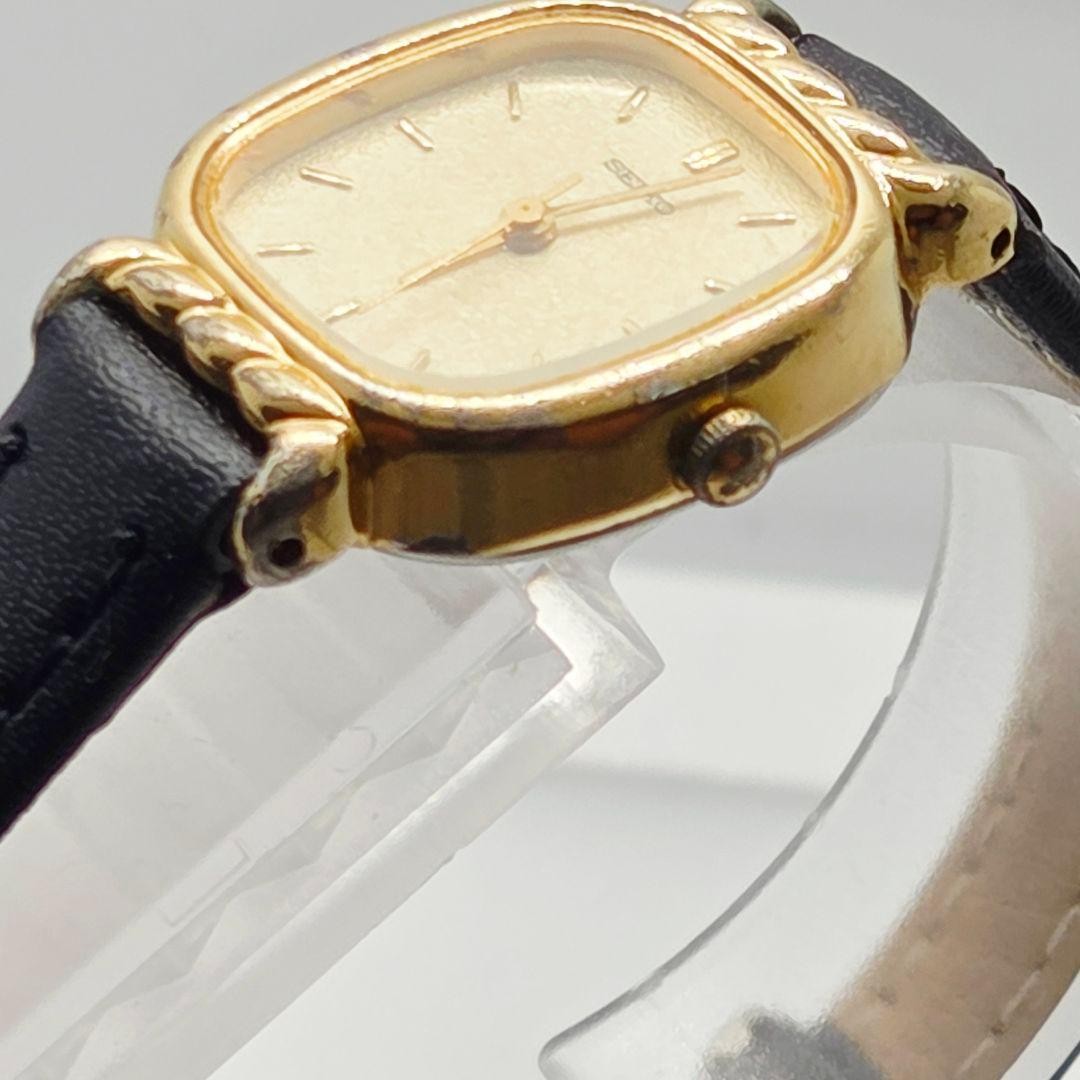 SEIKO 2P21-5340 Gold Oval Case, New Strap, New Battery