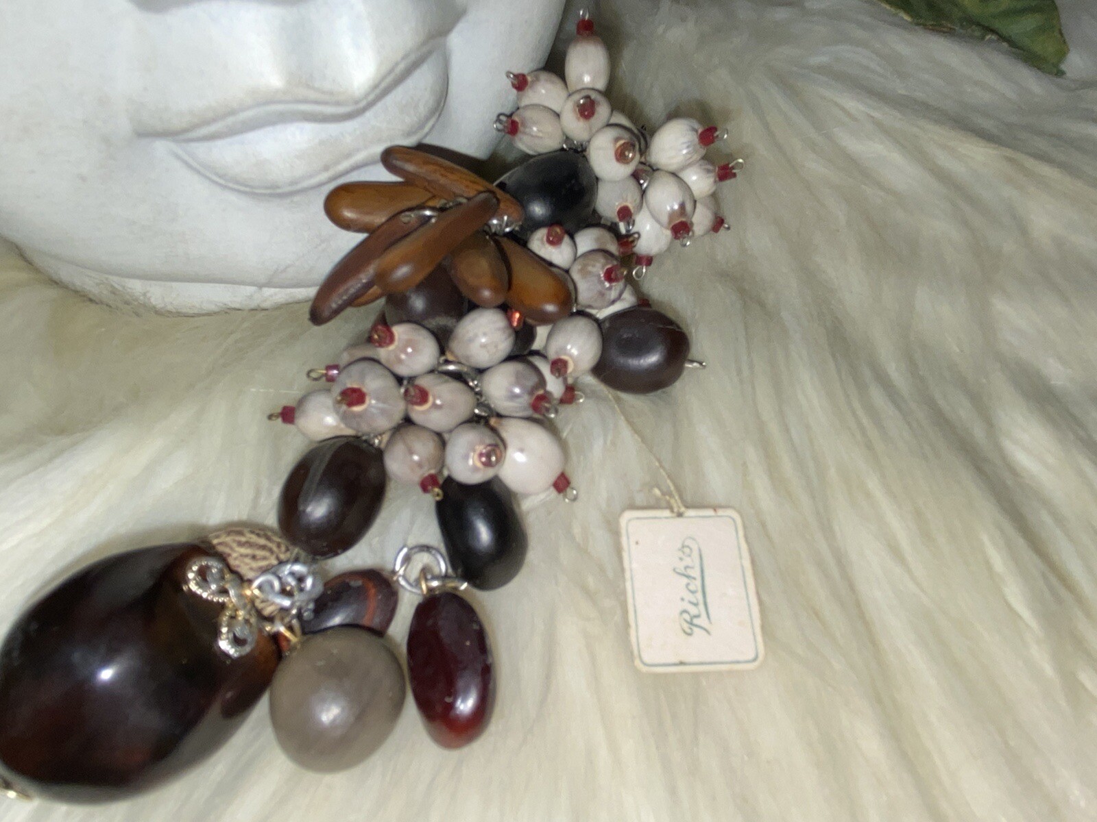 Miriam Haskell Ultra Rare Huge 5 1/2 inches Dangly & Drippy Whimsical Clip!! A19