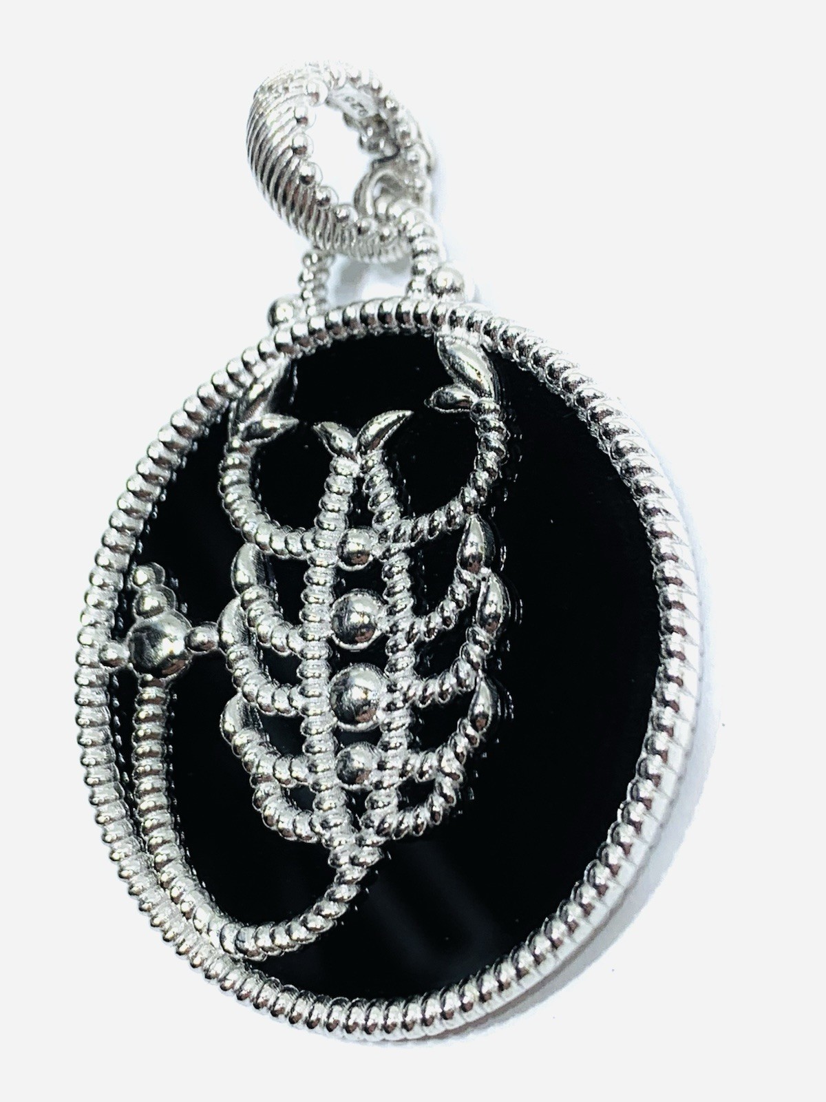 Judith Ripka 925 Sterling Silver 1-5/8 Inch Scorpio Zodiac Sign Pendant