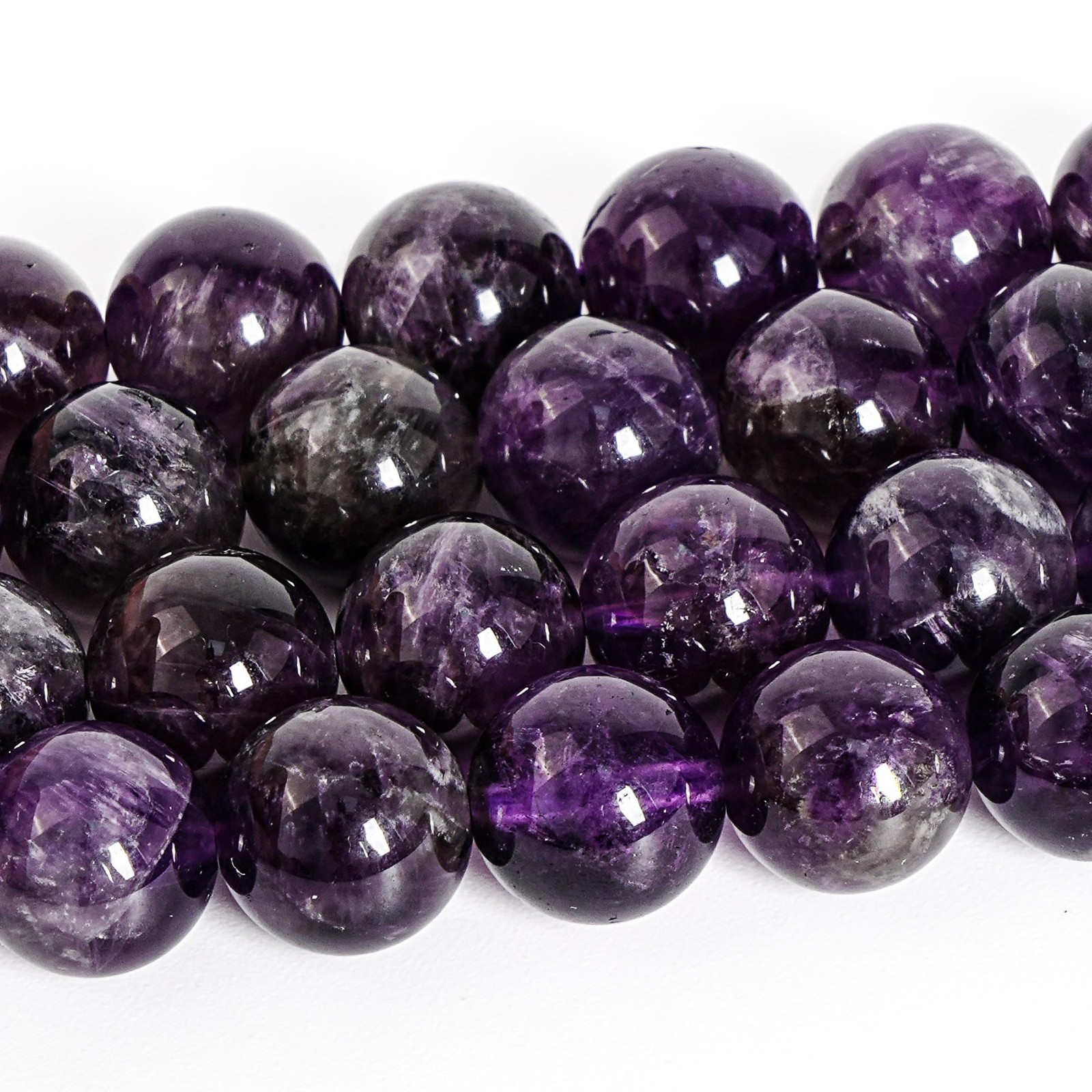 Natural Amethyst Beads AAA Grade Round 4MM 6MM 8MM 9MM 10MM Loose Beads 15″