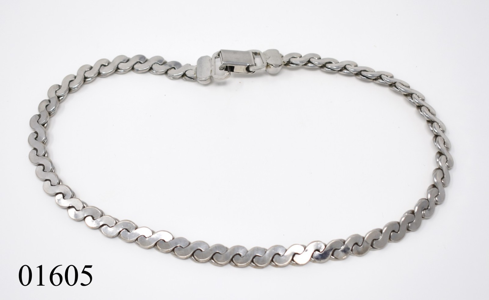 15″ Short Chunky Silver-T Serpentine Chain Choker Necklace 7mm Wide(Over 1/4″)