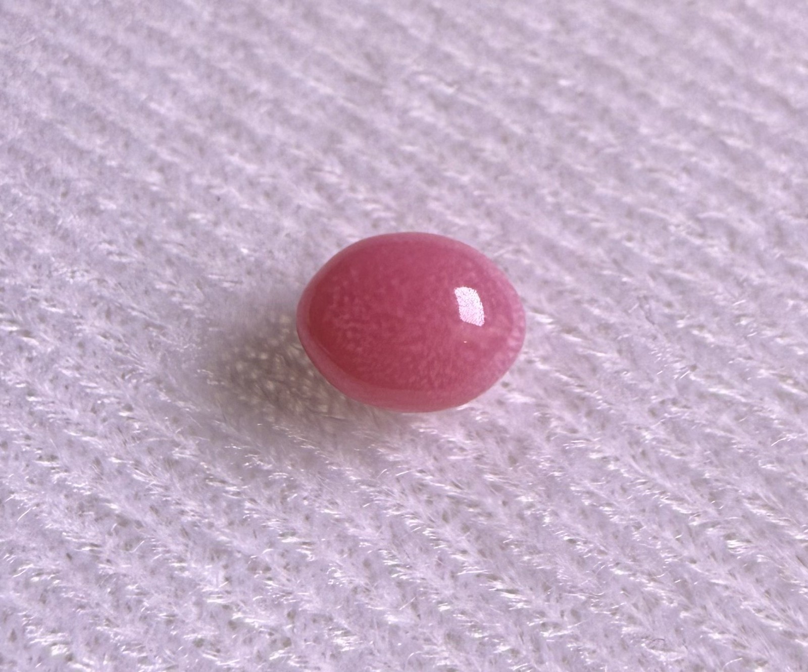 1.1ct Natural Conch Pearl, Oval Shape, Pink Color, Good Flame