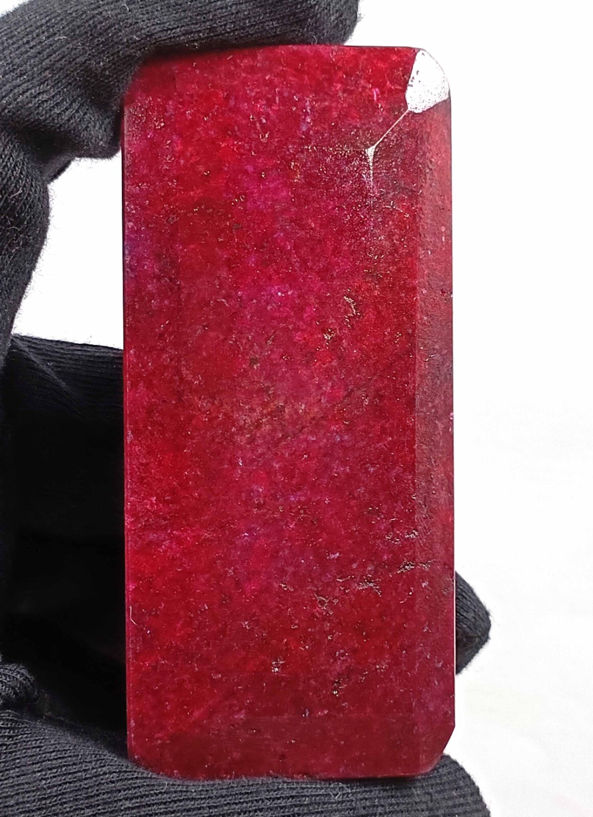 Winsome 920-1020 Ct Natural Red Ruby EGL Certified Emerald Cut Gemstone DNZ