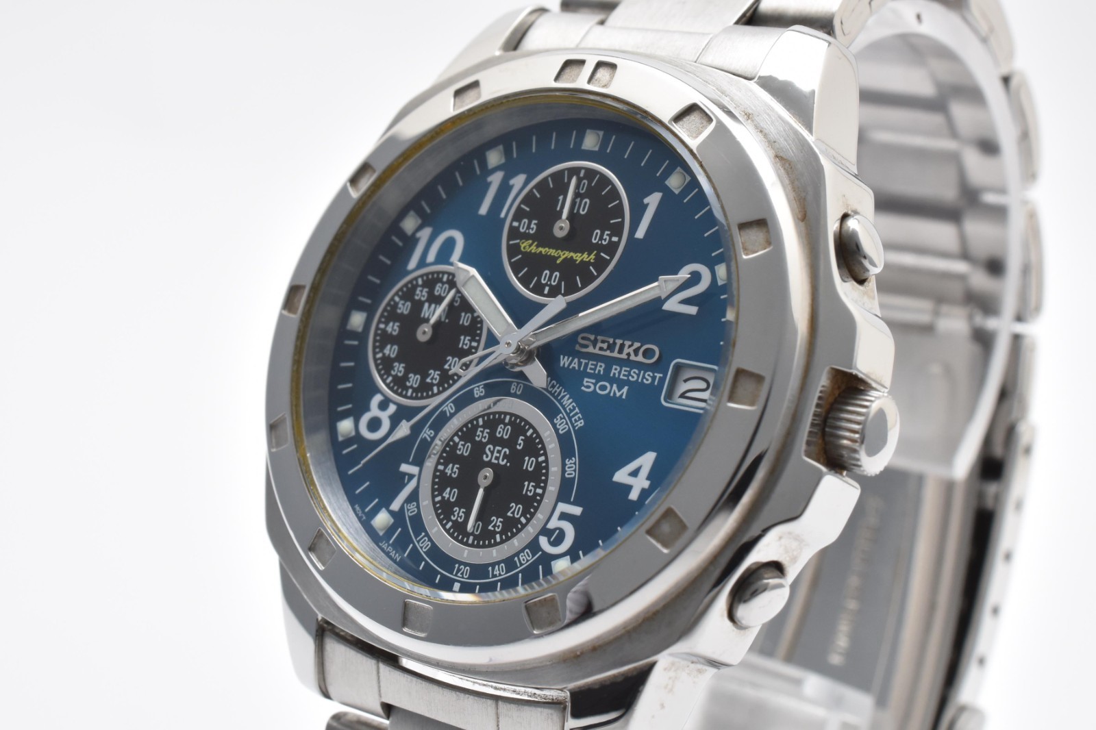 【NEAR MINT】Seiko Quartz Chronograph Watch V657-9010 from Japan
