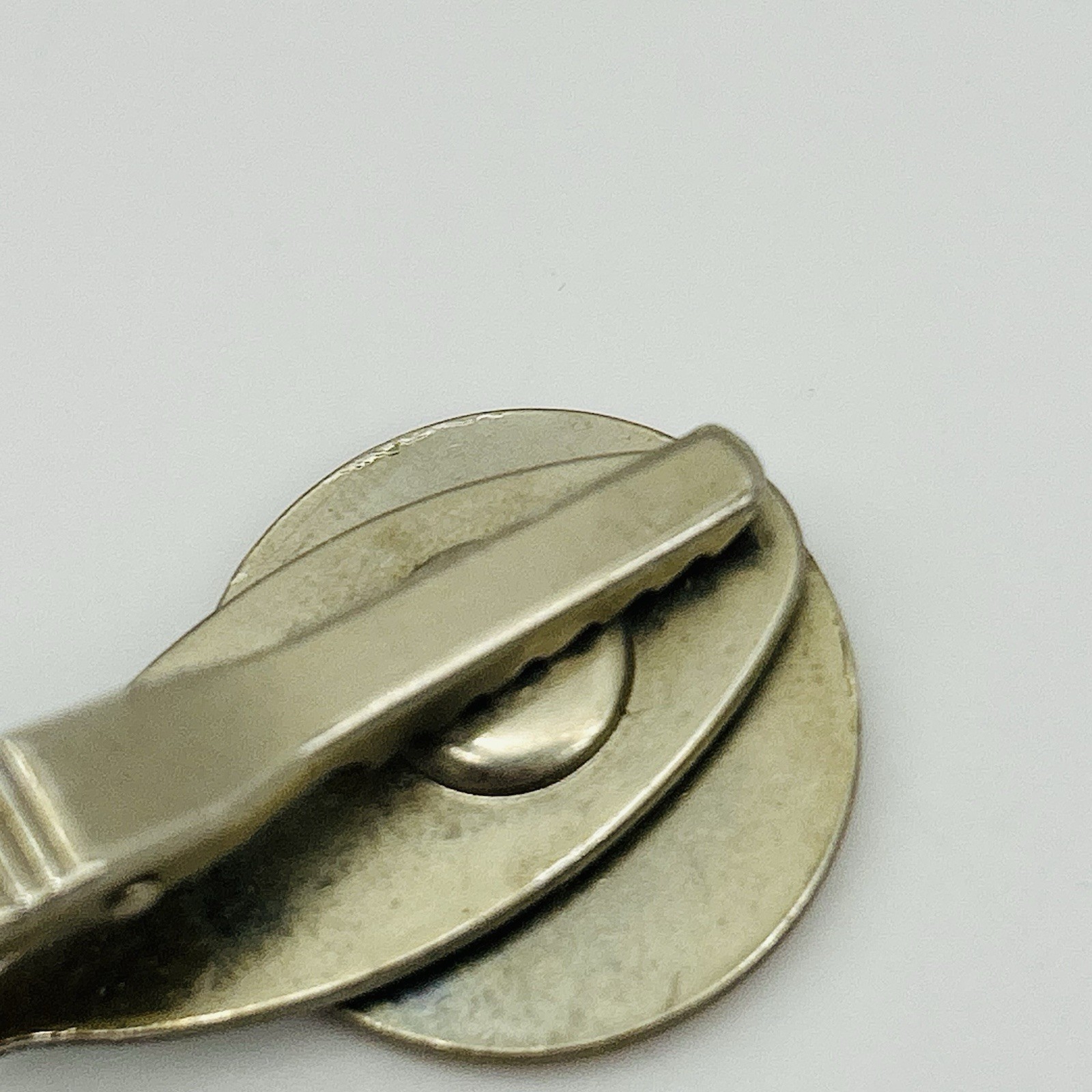 VINTAGE 2004 Tapirs Cup Tie Bar Pin Japan Silver Toned Orange Antique Logo Mens