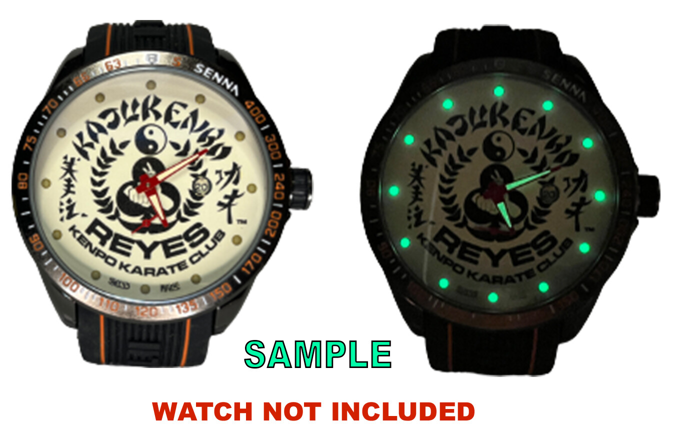 Watch Dial Hour round Markers 12 pcs Blue Green LUMINOUS Numerals dots indices