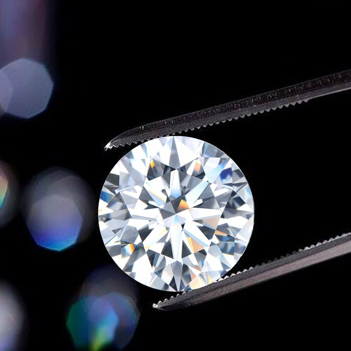 Star Fire Loose Moissanite Gemstone Round VVS1-VS2/D-E-F Sizes: 0.20 1 20 Carats