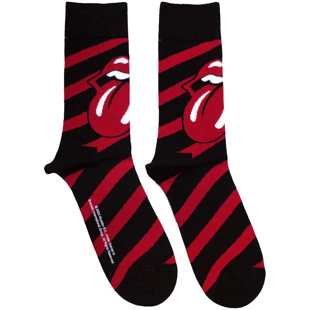 Rock Off officially licensed products The Rolling Stones Stripes Small, Black